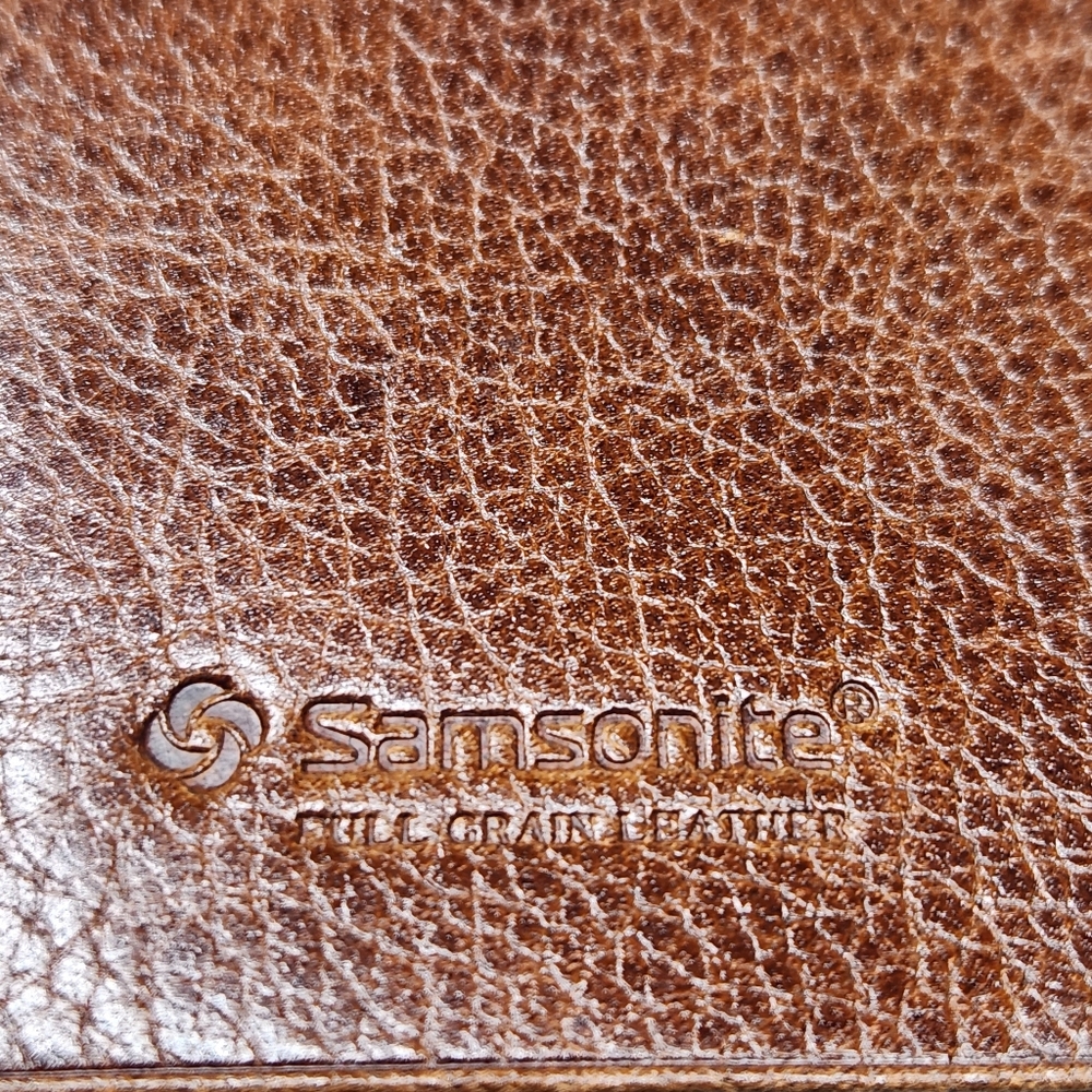 Vintage Samsonite Brown Full Grain Leather Wallet Key Holder - Picture 7 of 9